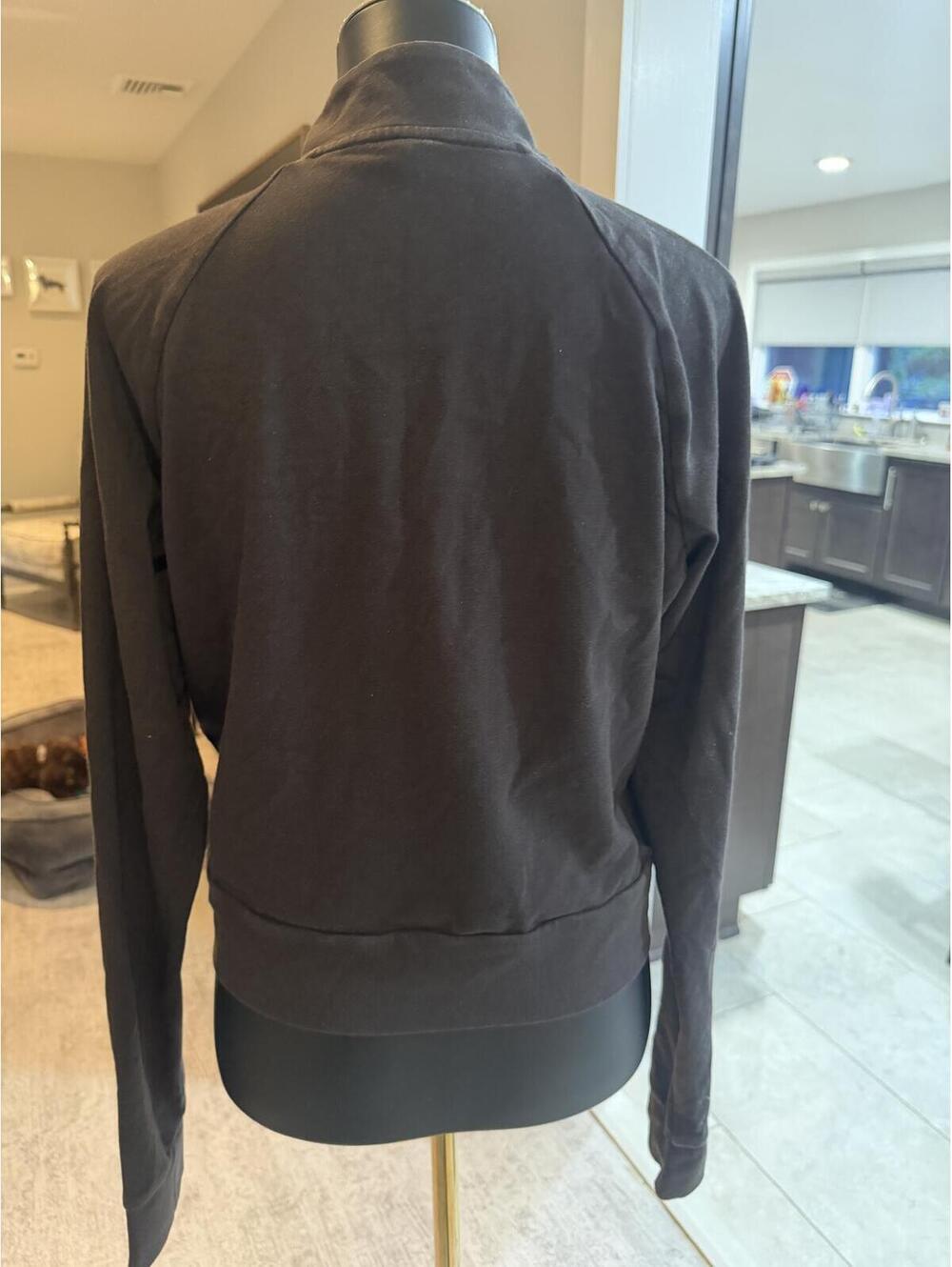 SKIMS Outdoor Track Zip Jacket Ash Faded Black XL - Picture 2 of 6
